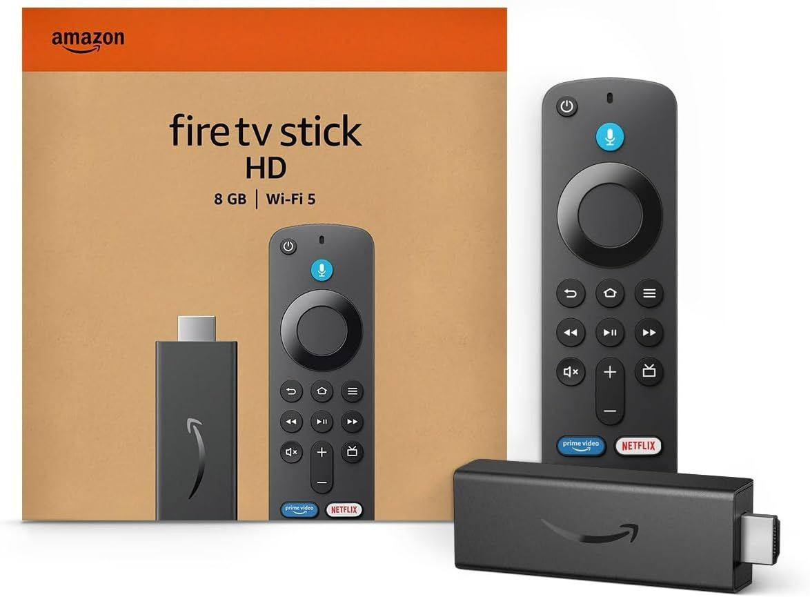 Amazon Fire TV Stick HD-8GB| WiFi 5 |Compatible With Smart and standard TVs