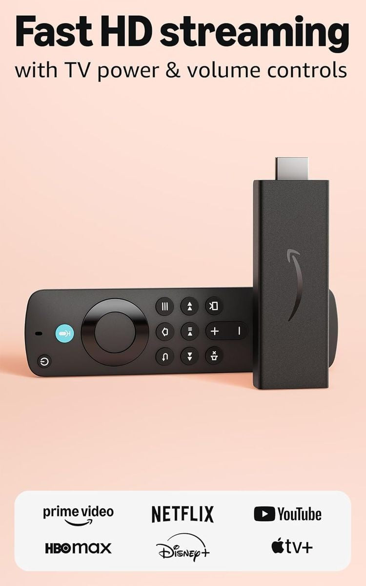 Amazon Fire TV Stick HD-8GB| WiFi 5 |Compatible With Smart and standard TVs