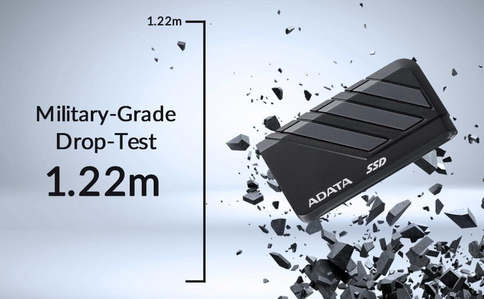 ADATA SC735 1TB External SSD | USB-C, 1,050 MB/s Read