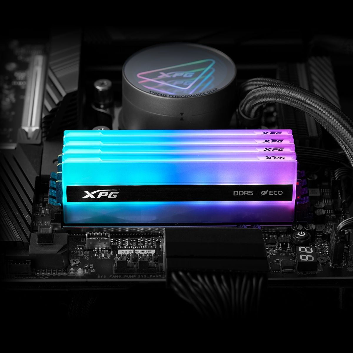 ADATA XPG Lancer Neon 32GB (2x16GB) DDR5-7200 CL34 RGB