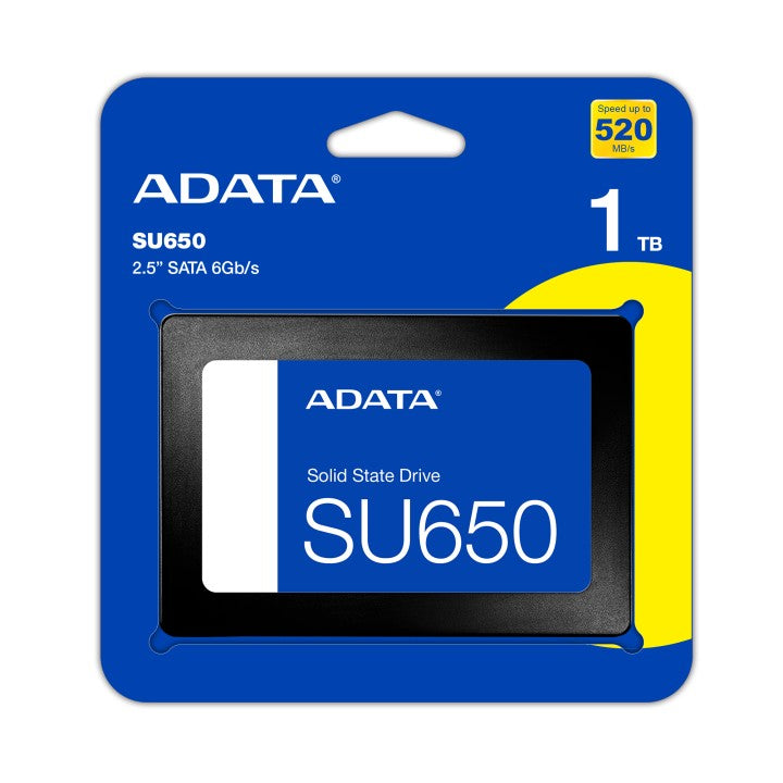 ADATA SU650 1TB 2.5" SATA Internal SSD | 520/450 MB/s