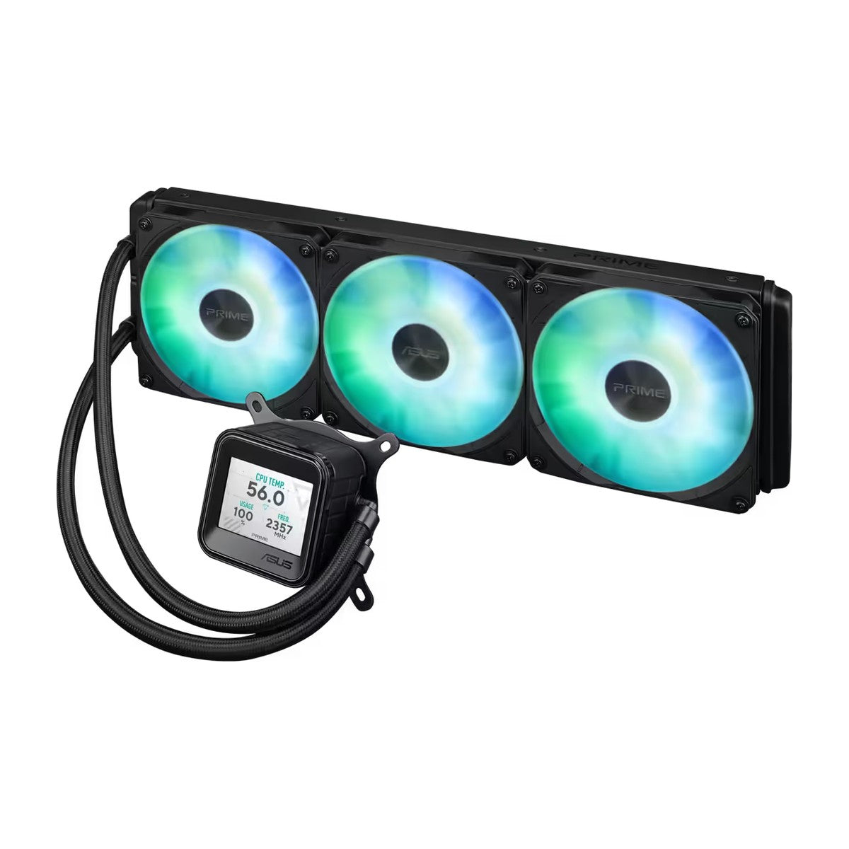 ASUS Prime LC 360 ARGB AIO Liquid Cooler with 2.3" LCD