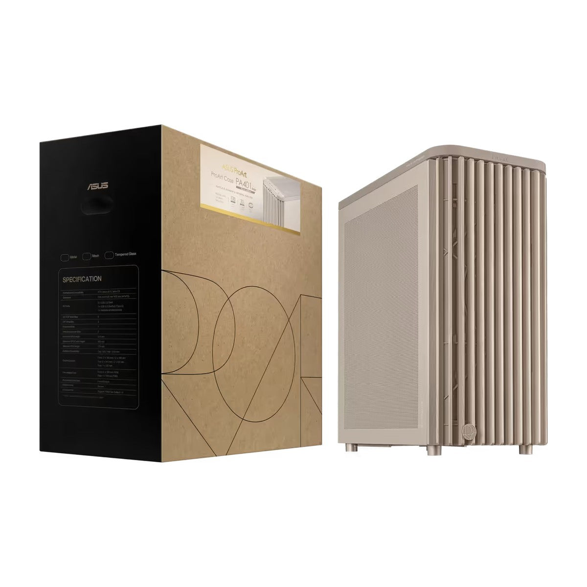 ASUS ProArt PA401 Wood ATX Case - 315mm GPU, 240mm Radiator