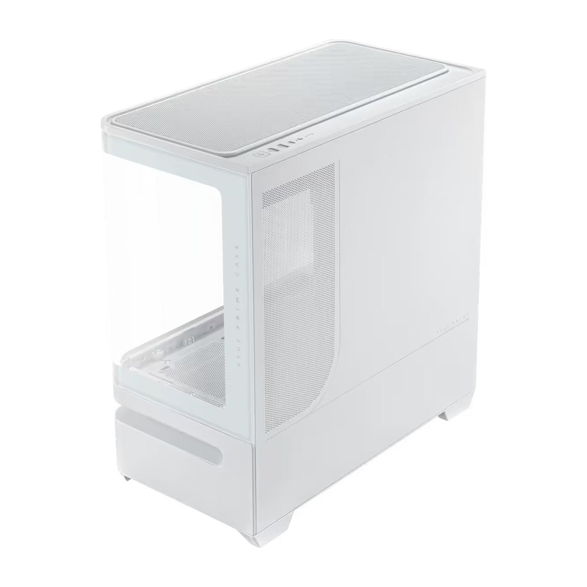 ASUS Prime AP202 White mATX Case - Curved Glass