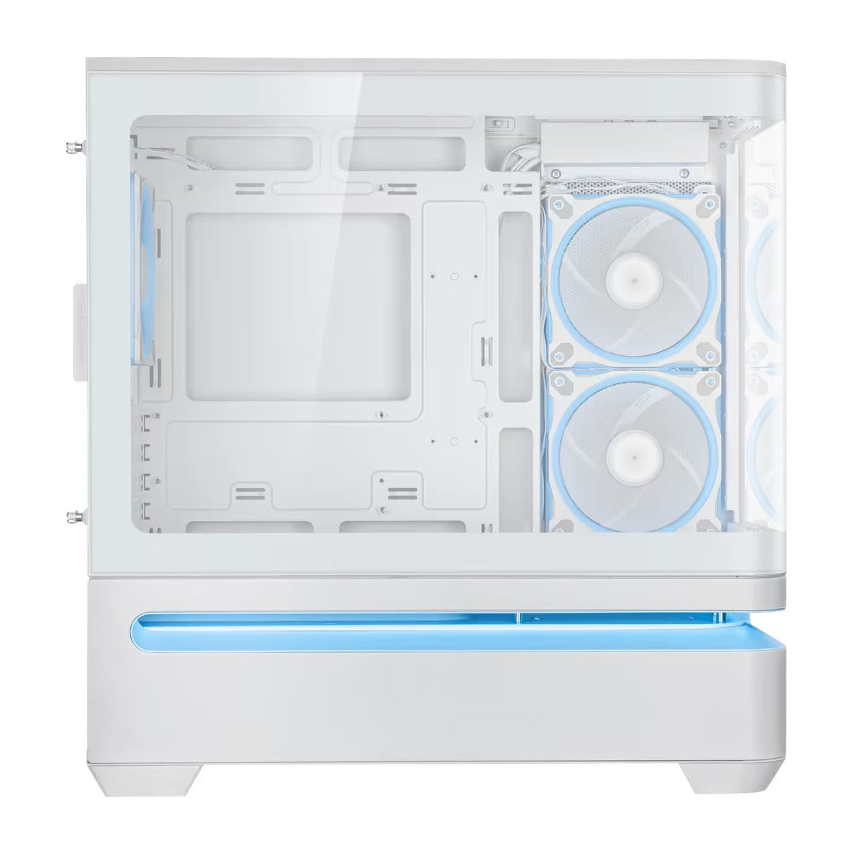 ASUS Prime AP202 White mATX Case - Curved Glass