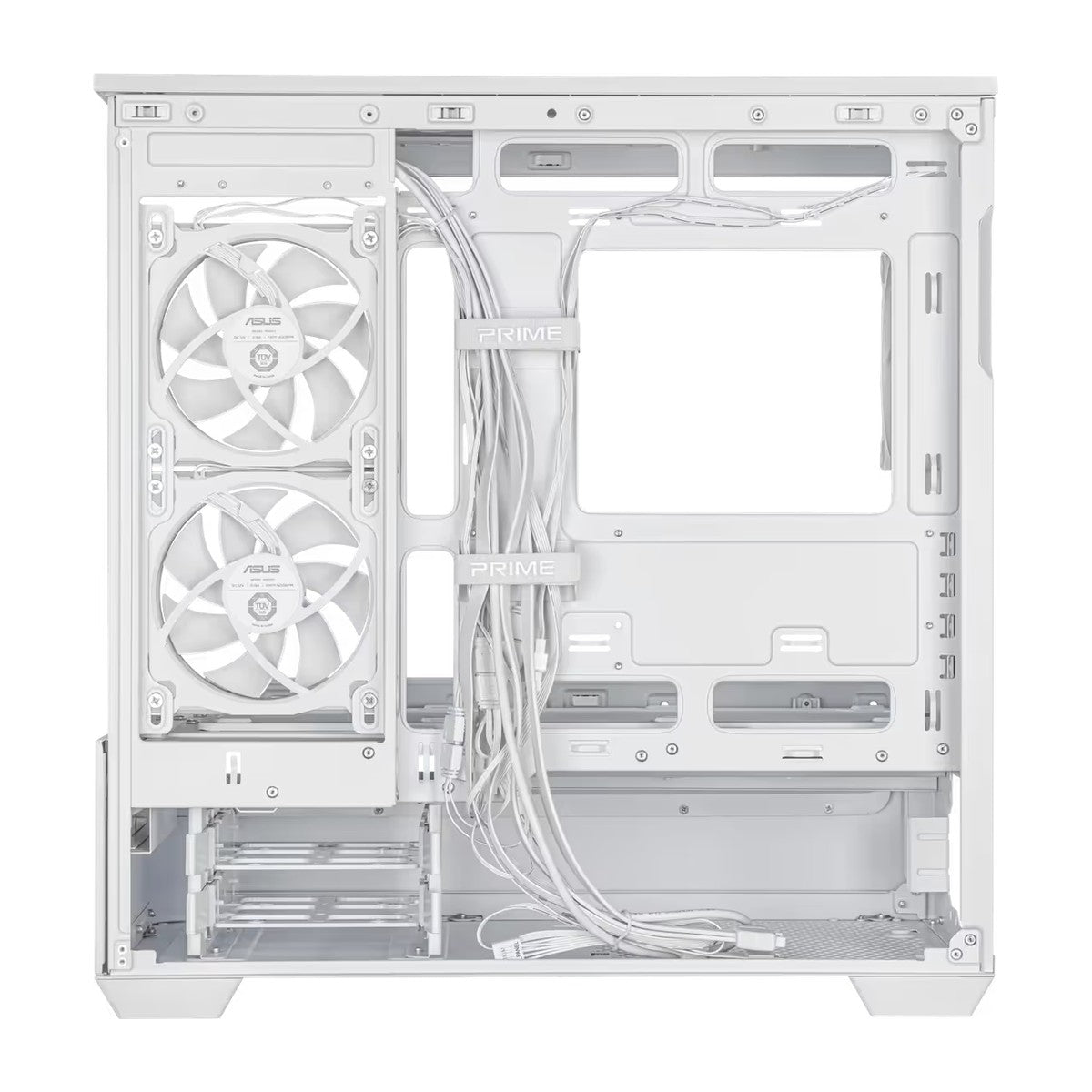 ASUS Prime AP202 White mATX Case - Curved Glass