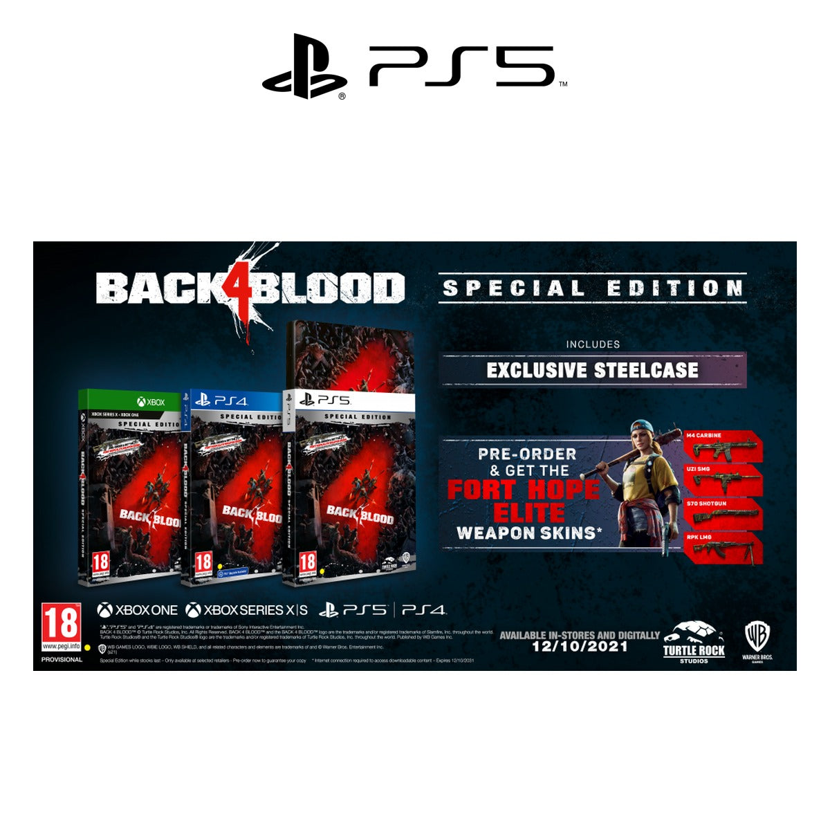 Back 4 Blood - Special Steelbook Edition ( PS5 ) - contents