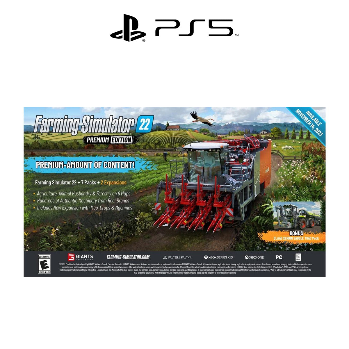 Farming Simulator 22 - Premium Edition ( PS5 ) - contents