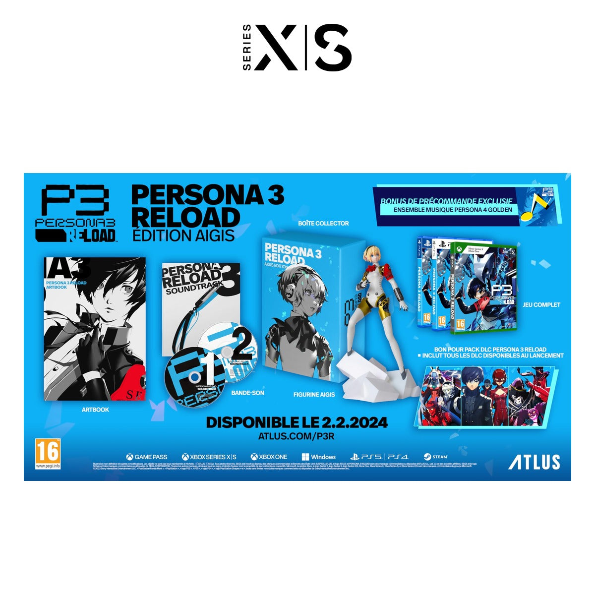 Persona 3: Reload - Aigis Collector's Edition ( Xbox Series X ) - contents