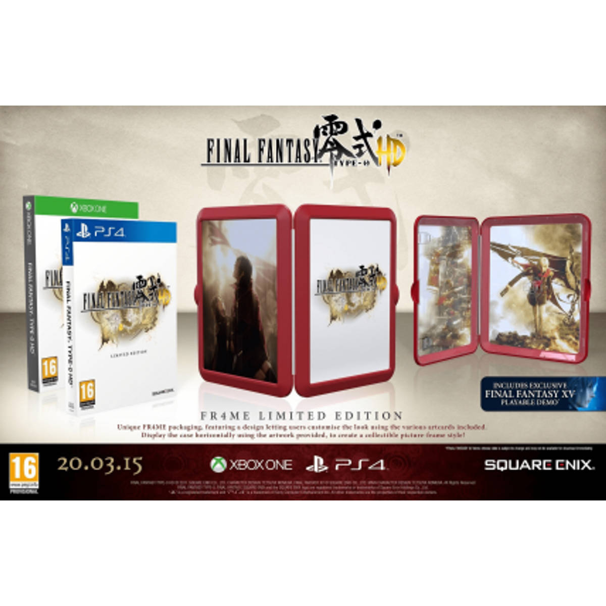 Final Fantasy Type-0 HD - Fr4me Limited Edition (Xbox One)