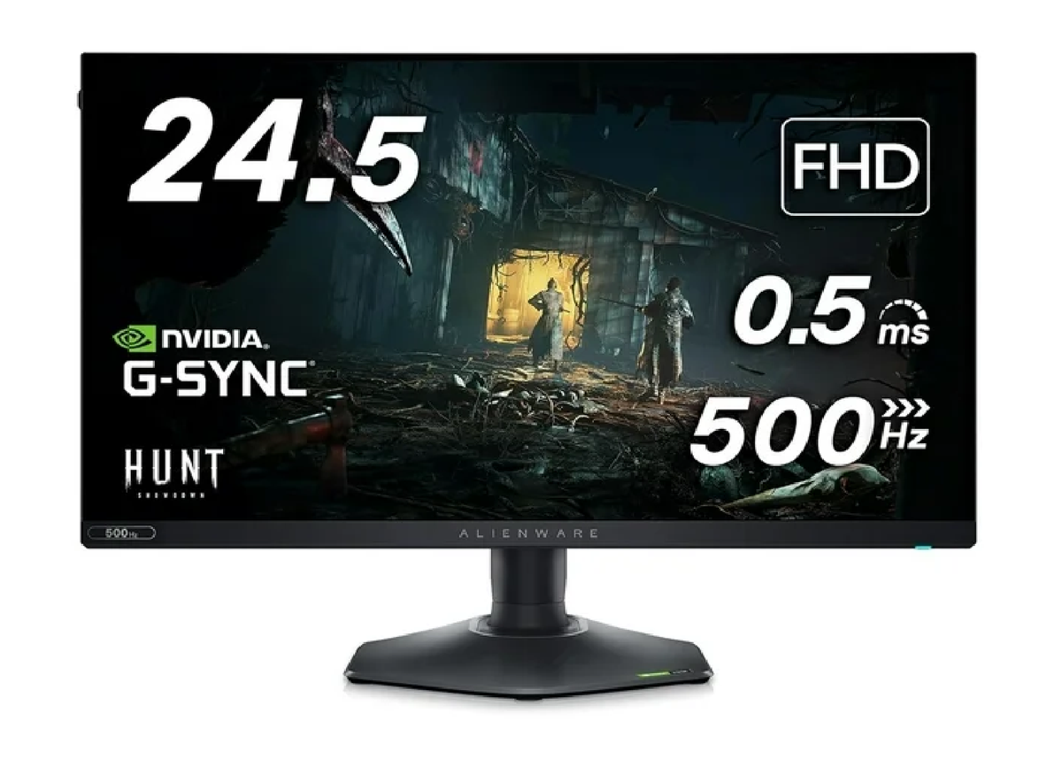Alienware AW2524HF 24.5" 500Hz FHD Gaming Monitor - Fast IPS, 0.5ms